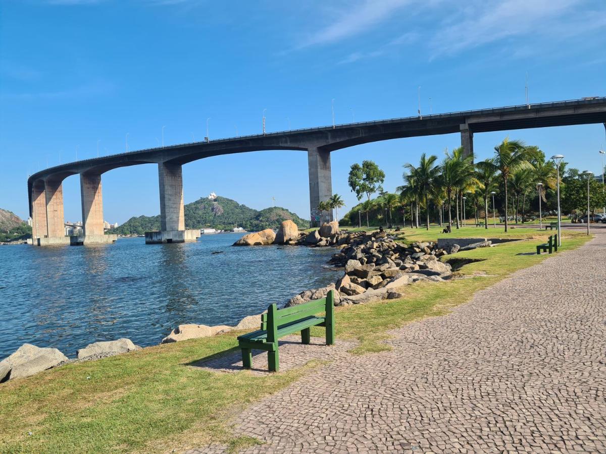 Flat Pasargada 906, Free Bikes, Pe Na Praia Vila Velha  Kültér fotó