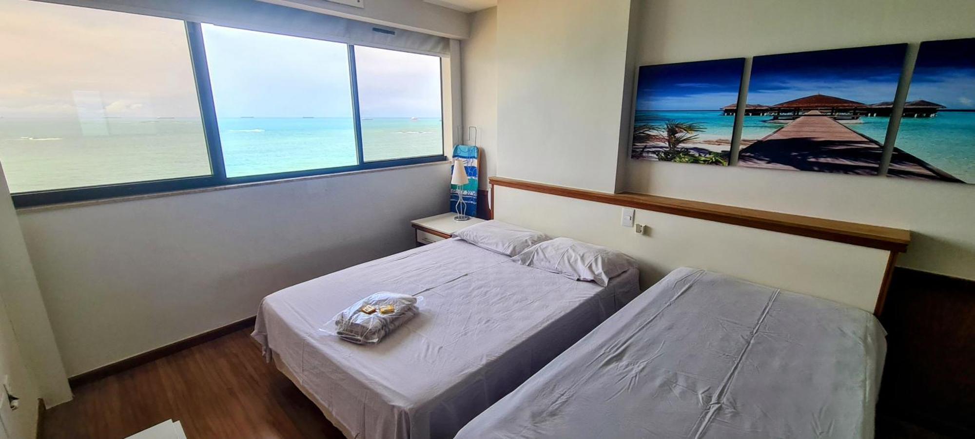 Flat Pasargada 906, Free Bikes, Pe Na Praia Vila Velha  Kültér fotó